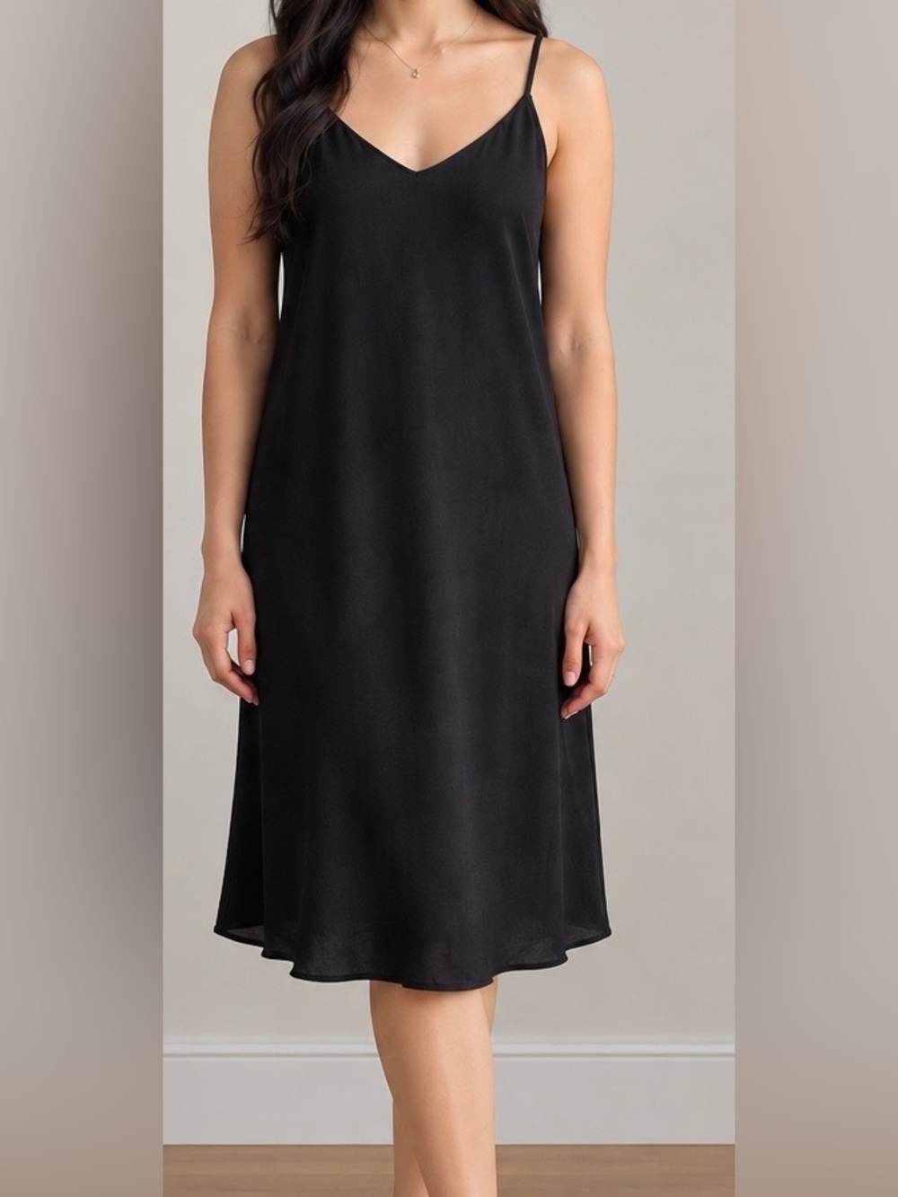 Babaton Black V-Neck Women's Dress